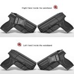 Amberide IWB KYDEX Holster Fit: Smith & Wesson M&P 9mm/.40 M2.0 4” & 4.25″ Barrel Pistol | Inside Waistband | Adjustable Cant | US KYDEX Made (Black, Right Hand Draw (IWB))