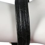 Pedre Women’s Gold-Tone & Black Leather Wrap-Around Bangle Watch # 3947GX