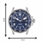 Nautica Men’s Pilot House Stainless Steel Quartz Sport Watch with Leather Calfskin Strap, Blue, 22 (Model: NAPPLH003)