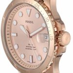 Fossil Women’s FB-01 Quartz Stainless Steel Three-Hand Date Watch, Color: Rose Gold (Model: ES4748)