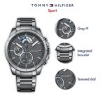 Tommy Hilfiger Men’s 1791347 Cool Sport Analog Display Quartz Grey Watch
