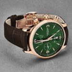 Louis Erard Men’s ‘1931’ Chronograph Green Dial Brown Leather Strap Automatic Watch 78225PR19.BRC03