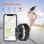 Smart Watch 2021 Watches for Men Women, Fitness Tracker 1.69″ Touch Screen Smartwatch Fitness Watch Heart Rate Monitor, Pedometer, Sleep Monitor, IP67 Waterproof Activity Tracker for Android iPhone