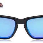 Oakley Men’s OO9102 Holbrook Square Sunglasses, Matte Black/Prizm Sapphire Polarized, 57 mm