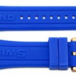 Swiss Legend 16MM Blue Silicone Rubber Watch Strap & Rose Gold Stainless Buckle fits 40mm Neptune Watch