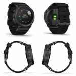 Garmin tactix Delta Tactical Military GPS Smartwatch Solar with Wearable4U Black Earbuds with Power Case Bundle