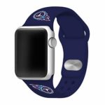 GAME TIME Tennessee Titans Silicone Sport Watch Band Compatible with Apple Watch – 38/40mm Navy