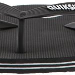 Quiksilver Men’s Molokai 3 Point FLIP Flop Sandal, Black/Black/White, 9 M US