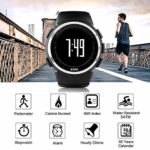EZON Men’s Sports Watches with Calories Counter Pedometer and Fitness Tracker T029 Black
