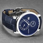 Louis Erard Men’s ‘Le Régulateur’ Blue Dial Blue Leather Strap Automatic Watch 86236AA25.BDC555