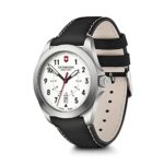 Victorinox Swiss Army Heritage Watch White Dial, Black Leather Strap