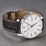 Louis Erard Men’s ‘Heritage’ Silver Dial Brown Leather Strap Swiss Quartz Watch 17921AA21.BEP101