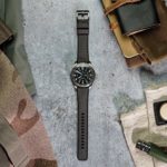 20mm Smoke Grey – BARTON Cordura Fabric and Silicone Hybrid Watch Bands with Integrated quick release spring bars- Cordura Fabric and Silicone- Stainless Steel Hardware