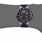 Tissot Men’s T-Race Cycling 316L Stainless Steel case with Black PVD Coating Swiss Quartz Watch with Silicone Strap, Blue, 18 (Model: T1114173744106)