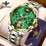 Watches for Men Automatic Mechanical Chronograph Flywheel Luxury Wrist Watches – Sapphire Crystal & Waterproof 50M & Luminous