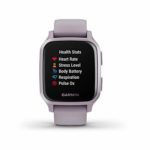 Garmin Venu Sq GPS Fitness Smartwatch and Included Wearable4U 3 Straps Bundle (Black/Berry/Red, Lavender/Purple 010-02427-02)