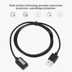 VIESUP Charger Cable for SUUNTO SPARTAN Smart Watch Magnetic USB Charging Cable [1 Pack] [Black]