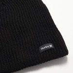 Hurley Men’s Winter Hat – Smith Beanie, Size One Size, Black