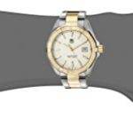 TAG Heuer Men’s ‘Aquaracracer’ Swiss Quartz Gold and Stainless Steel Dress Watch, Color:Two Tone (Model: WAY1120.BB0930)