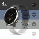 TUSITA Quick Release Silicone Band 22mm Replacement for Garmin Vivoactive 4,Venu 2, Galaxy Watch 46mm / Watch 3 45mm, Gear S3 Frontier, Fossil Gen 5, Amazfit GTR 2 2e 3 Pro,Ticwatch Pro 3 2020, SW022