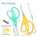 Left-Handed Kids Scissors Lefty Stainless Steel Scissors 5.9 Inch Left Handed Pointed Scissors Soft Grip Office Craft Shears Scissors for Office Home Household School Supplies (,3 Pieces)
