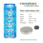 #362 Renata Watch Batteries 3Pcs