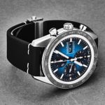 Louis Erard Men’s ‘La Sportive’ Chronograph Blue/Black Dial Black Leather Strap Automatic Watch 78119TS05.BVD72