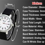 Blekon Original Nurse Watch – Medical Scrub Colors, Easy Read Dial, Second Hand, Water Resistant Watch (Black)