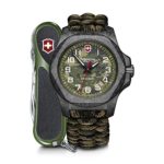 Victorinox I.N.O.X. Carbon Limited Edition Watch with Green Camouflage Dial and Paracord Strap