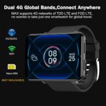 TICWRIS Andriod Smart Watch, GPS Android Smartwatch, 4G LTE with 2.86″ Touch Screen, Face Unclok Phone Watch with 2880mAh Battery, IP67 Waterproof Sport Watch,3GB+32GB Andriod Watch for Men (Black)