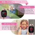 Kids Smart Watch Girls Boys – Smart Watch for Kids Watches for Ages 4-12 Years with 14 Puzzle Games Music Video Alarm Calculator Flashlight Children Learning Toys Birthday Gifts Toddler Watch (Pink)