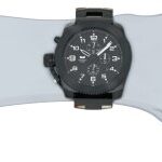 Vestal Men’s RES008 Restrictor Black Ion Plated with White Lume Chronograph Watch