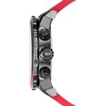 Diesel DZ4613 Gray Chronograph Dial Red Silicone Double Down 2.0 Men’s Watch
