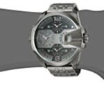 Diesel Men’s ‘Uber Chief’ Quartz Stainless Steel Casual Watch, Color:Grey (Model: DZ7372)