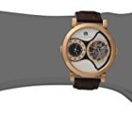 Charles-Hubert, Paris Men’s 3966-RG Premium Collection Analog Display Mechanical Hand Wind Brown Watch