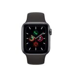 Apple Watch Series 5 (GPS, 44MM) – Space Gray Aluminum Case with Black Sport Band (Renewed)