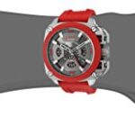 Diesel Men’s ‘BAMF’ Quartz Stainless Steel and Silicone Casual Watch, Color:Red (Model: DZ7368)