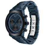 Movado Bold Men’s Swiss Quartz Stainless Steel and Link Bracelet Watch, Color: Blue (Model: 3600859)