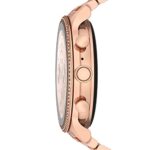 Fossil Women’s Gen 6 42mm Stainless Steel Touchscreen Smart Watch, Color: Rose Gold (Model: FTW6077V)