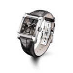 Baume Mercier Men’s 10027 Hampton Mens Black Leather Strap Automatic Watch