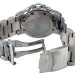 Adee Kaye #AK4025-M Men’s Abyss 2000 Stainless Steel Black Dial Chronograph Watch
