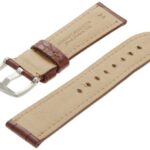 Hadley-Roma Men’s 22mm Leather Watch Strap, Color:Brown (Model: MS2018RB-220)