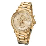 Citizen Men’s Eco-Drive Classic Crystal Watch in Gold-tone Stainless Steel, Champagne Dial (Model: FB3002-53P)