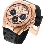 TechnoMarine Mens Cruise Silicone and Rose Gold Quartz Watch, TM-115346