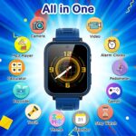 Kids Game Smart Watch for Kids with 24 Puzzle Games HD Touch Screen Camera Music Player Pedometer Alarm Clock Calculator Flashlight 12/24 hr Kids Watches Gift for 4-12 Year Old Boys Toys for Kids