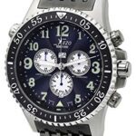Xezo Air Commando D45-SR Swiss Quartz Chronograph Watch. Stainless Steel. 20 ATM Water Resistance, 2nd Time Zone, Day and Date. Limited Edition of 500, Serialized