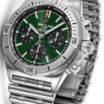 Breitling Chronomat B01 Green Bentley Dial Mens Watch AB01343A1L1A1