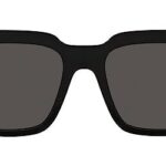 Dolce & Gabbana DG 6184 501/87 Black Plastic Square Sunglasses Grey Lens