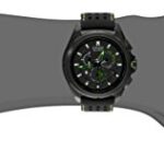 Citizen Men’s AT7035-01E Eco-Drive Black Stainless Steel Watch with Green Accents