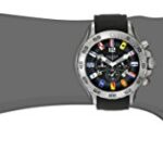 Nautica Men’s N16553G Stainless Steel Watch with Black Band